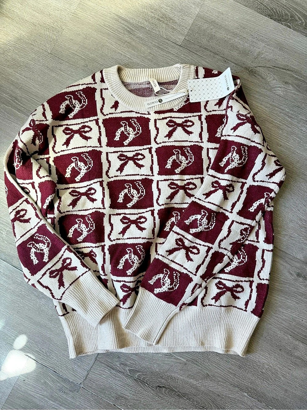 Western Style Sweater Top